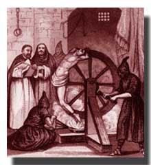 Victim of Christianity/Catholicism being tortured