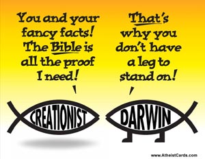 Creationist Vs. Darwin Fish