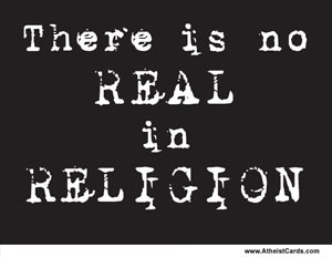 There is No Real in Religion